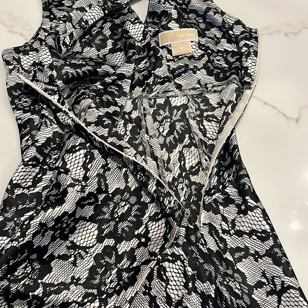 Michael Kors Satin V-Neck Midi Dress size 6 - Picture 7 of 10